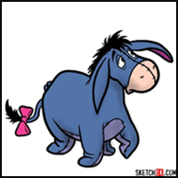How to Draw Eeyore | Winnie the Pooh