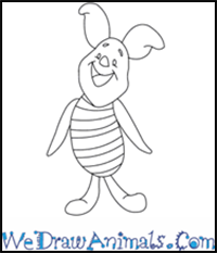 How to Draw Piglet From Winnie The Pooh in 7 Easy Steps