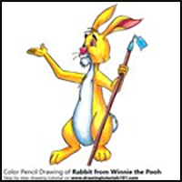 How to Draw Rabbit from Winnie the Pooh