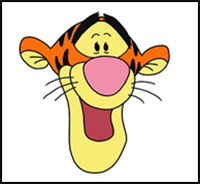 Learn how to draw Tigger from Winnie the Pooh