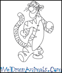 How to Draw Tigger From Winnie The Pooh in 8 Easy Steps