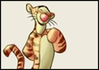 How to Draw Tigger from Winnie the Pooh
