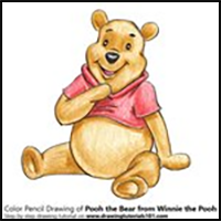 How to Draw Pooh the Bear from Winnie the Pooh