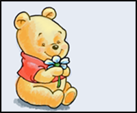 How to Draw Baby Winnie the Pooh