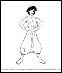 How to Draw Aladdin from Aladdin
