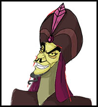 How to Draw Jafar from Aladdin