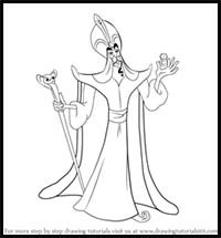 How to Draw Jafar from Aladdin