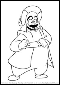 How to Draw Abis Mal from Aladdin