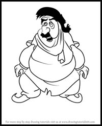 How to Draw Gazeem from Aladdin