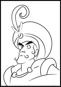 How to Draw Prince Achmed from Aladdin