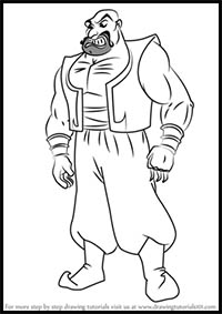 How to Draw Sa'luk from Aladdin