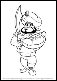 How to Draw Razoul from Aladdin