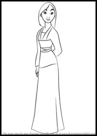 How to Draw Fa Mulan from Mulan