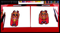 How To Draw Cartoon Beast from Disney Beauty and the Beast
