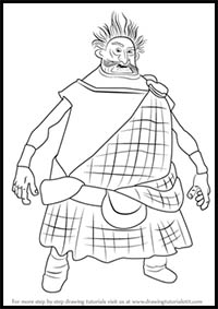 How to Draw Lord Dingwall from Brave