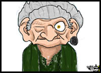 How to Draw Wise Woman from Brave