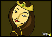 How to Draw Queen Elinor from Brave