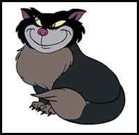 How to Draw Lucifer from Cinderella