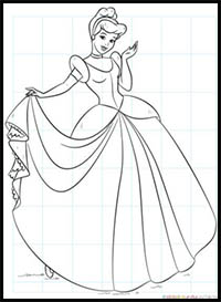 How to Draw Cinderella