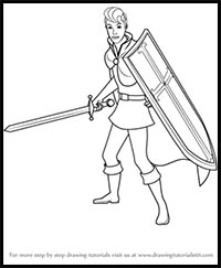 How to Draw Prince Phillip from Sleeping Beauty