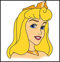 How to Draw Aurora from Sleeping Beauty