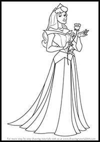 How to Draw Princess Aurora from Sleeping Beauty