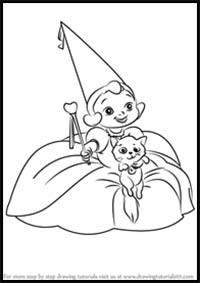 How to Draw Child Lottie from The Princess and the Frog