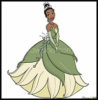 How to Draw Tiana