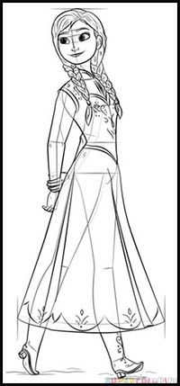 How to Draw Anna from Frozen