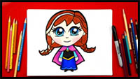 How To Draw Anna From Frozen