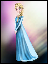 How to Draw Elsa from Frozen
