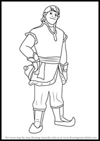 How to Draw Kristoff from Frozen