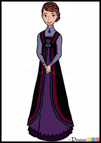 How to Draw Queen of Arendelle, Frozen