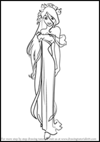 How to Draw Princess Giselle from Enchanted