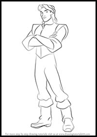 How to Draw John Smith from Pocahontas