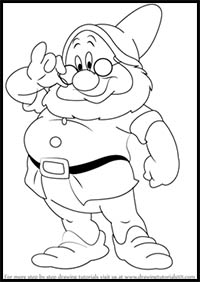 How to Draw Doc Dwarf from Snow White and the Seven Dwarfs