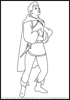 How to Draw the Prince from Snow White and the Seven Dwarfs