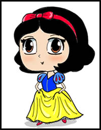 How to Draw Chibi Snow White