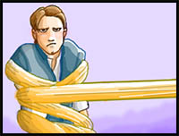 How to Draw Flynn Rider from Tangled