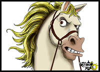 How to Draw Maximus from Tangled