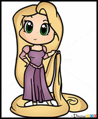 How to Draw Rapunzel, Chibi