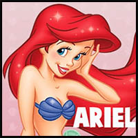 How to Draw Ariel from The Little Mermaid Step by Step Drawing Tutorial
