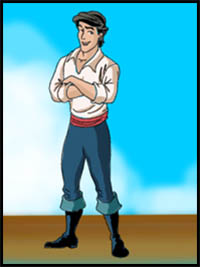 How to Draw Prince Eric from The Little Mermaid