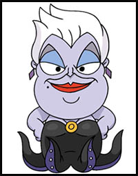 How to Draw Ursula | The Little Mermaid