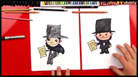 How To Draw A Cartoon Abraham Lincoln