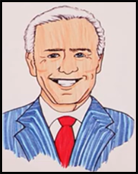 How to Draw Joe Biden: President of USA