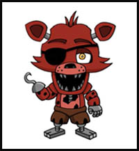 How to Draw Foxy | Five Nights at Freddy's