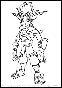 How to Draw Jak from Jak and Daxter