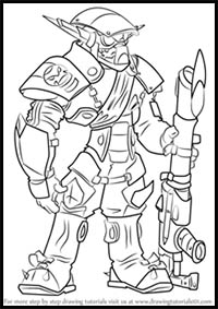 How to Draw The Krimzon Guard from Jak and Daxter