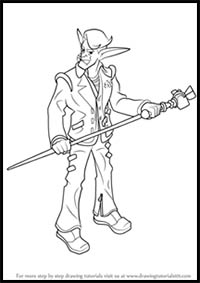 How to Draw Mizo from Jak and Daxter